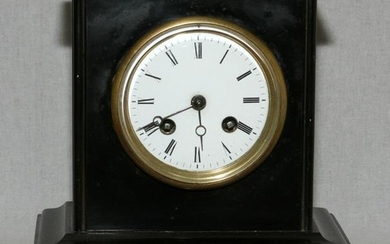 FRENCH, MANTEL CLOCK, C1900, H 8.25", W 7.5"