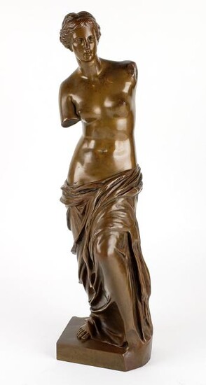 19th C. Bronze Statue"Venus V. Milo" Louvre Paris
