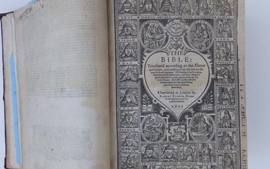 A 1602 Breeches Bible printed by Robert Barker, prefaced...