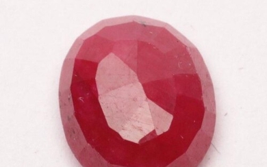 A 5 carat unset ruby
