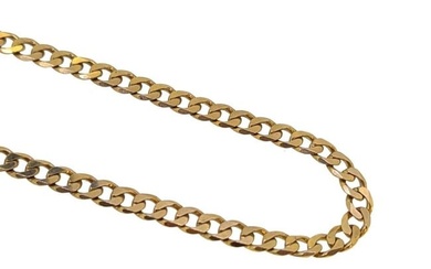 A 9ct gold curb chain