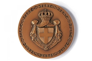A COMMEMORATIVE MEDAL UMBERTO II OF ITALY