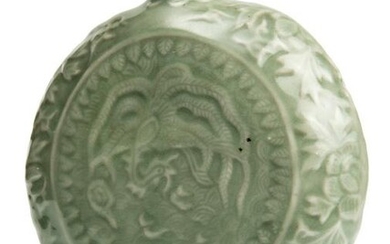 A Chinese Celadon Vase round shape.
