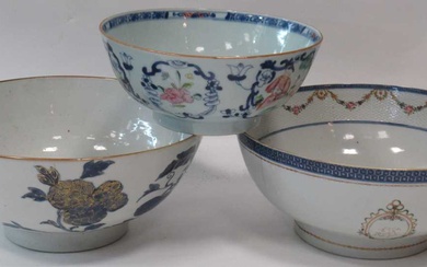 A Chinese Export armorial porcelain bowl, Qing Dynasty, Qianlong Emperor circa 1770