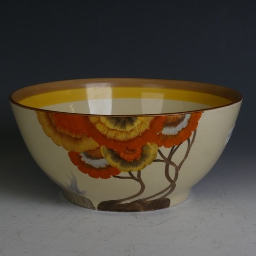 A Clarice Cliff bizarre 'Rhodanthe' pattern Bowl, with hand ...