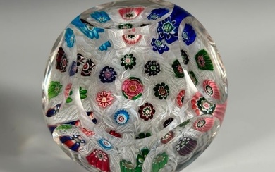 A Clichy Faceted Millefiori Paperweight