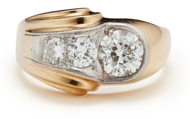 A Diamond and Gold Ring