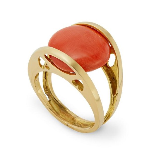 A French coral ring.