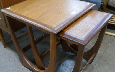 A G-Plan Astro teak nest of two tables