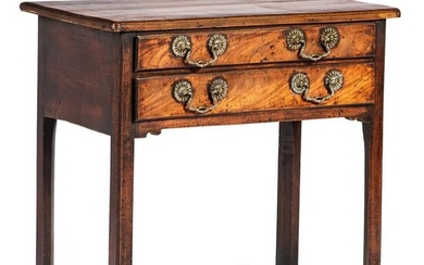 A George II Walnut Low Boy Dressing Table