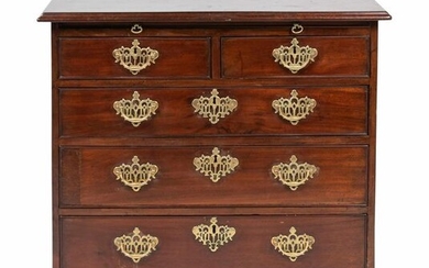 A George III Mahogany Bachelor's Chest Height 31 1/2 x