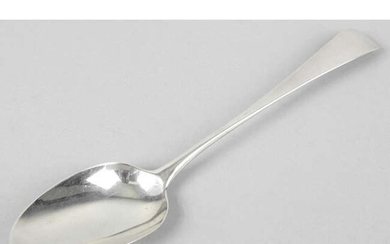 A George III silver table spoon by Peter, Ann & William Bateman.