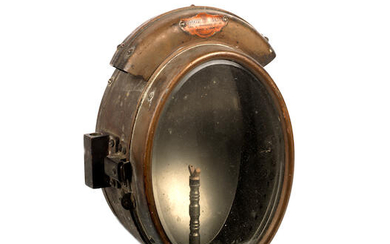 A Giuseppe Beati No.43 acetylene 'pathfinder' lamp, Italian