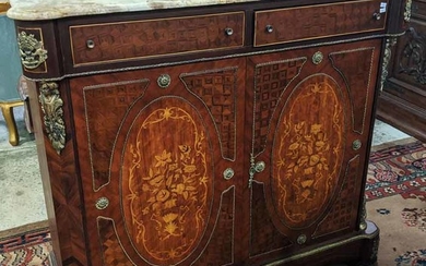A LOUIS STYLE SIDE CABINET