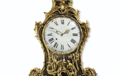 A LOUIS XV ORMOLU-MOUNTED POLYCHROME-DECORATED MUSICAL BRACKET CLOCK, THE MOVEMENT ATTRIBUTED TO PIERRE JACQUET DROZ, CIRCA 1740