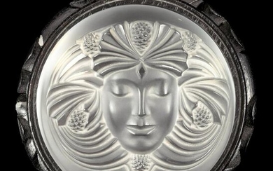 A Lalique Psyche Paperweight