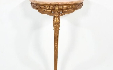 A Louis XVI style giltwood console, post 1950