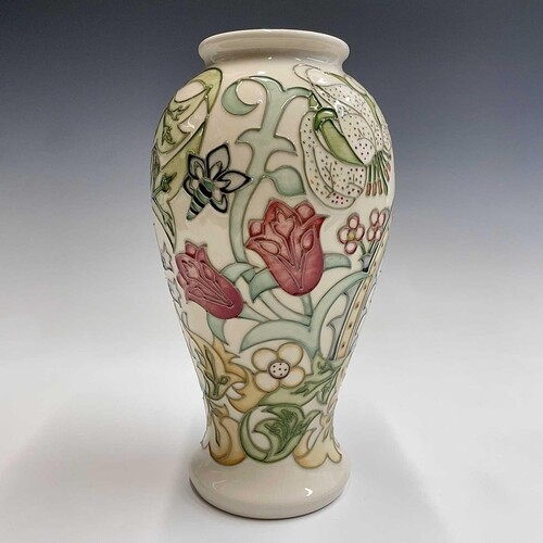 A Moorcroft 'Golden Lily' pattern vase (William Morris Cente...
