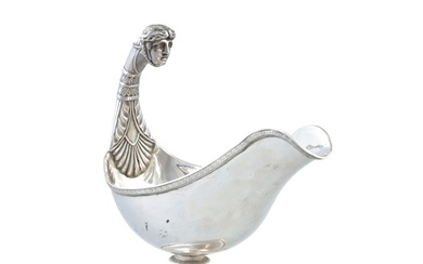 A NEO-CLASSICAL FRENCH SILVER SAUCE BOAT, Paris c.1800, Dire...