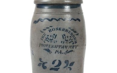 A Rare Punxsutawney, Pennsylvania Two Gallon Stoneware