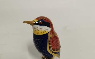 A Royal Crown Derby bone china Bee Eater Bird paperweight...