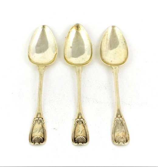 A Set of Six George III Scottish Silver Teaspoons, by...