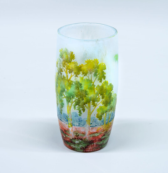 A Small Daum Nancy Cameo Art Glass Vase, France, 1900-1914