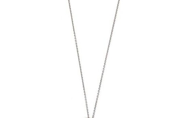 A Tiffany & Co. diamond key pendant necklace