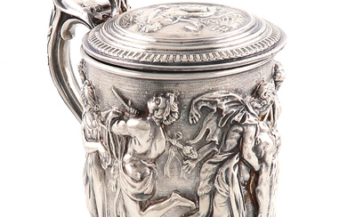 A Victorian electrotype tankard
