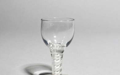 A firing or dram glass c.1760, with a...