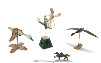 A group of American folk art weathervanes