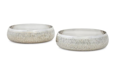 A pair of Elizabeth II sterling silver bowls