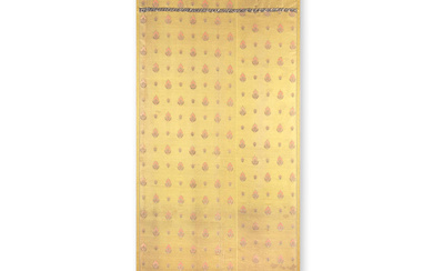 A silk brocade panel 19th century, probably Russian