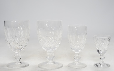 A small collection of Waterford crystal and other cut glass ...