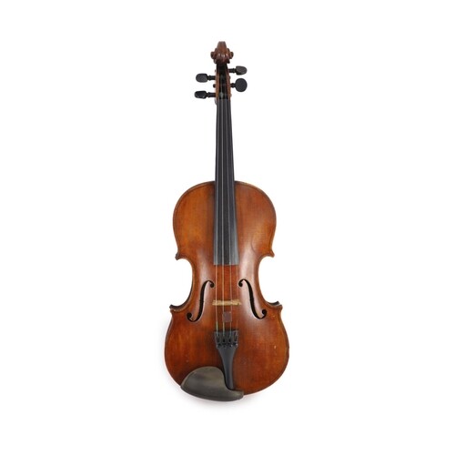 A violin, labelled Georges Cunault / luthier/ 21, Rue de Nav...