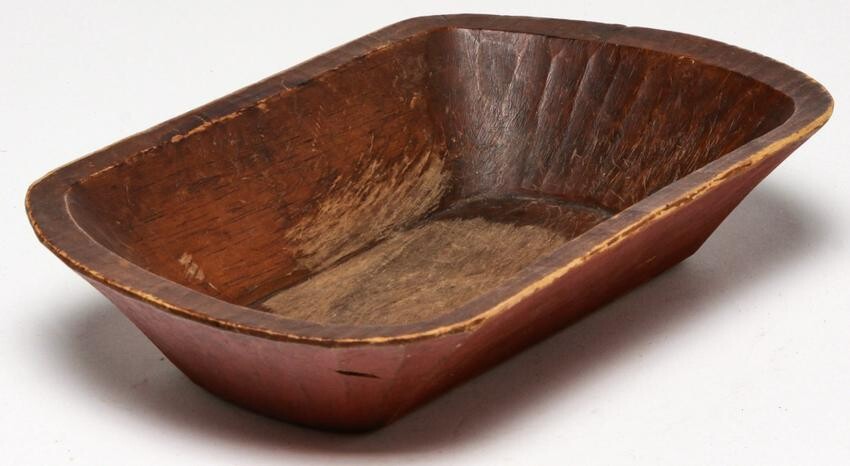 AMERICAN TRENCHER SHAPED BOWL.