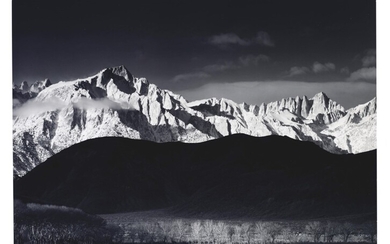 ANSEL ADAMS (1902–1984), Winter Sunrise, Sierra Nevada, 1944