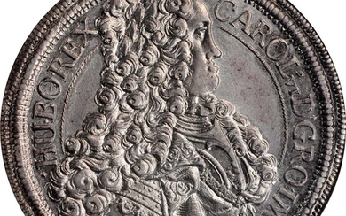 AUSTRIA. Taler, 1718. Vienna Mint. Charles VI. NGC MS-62.