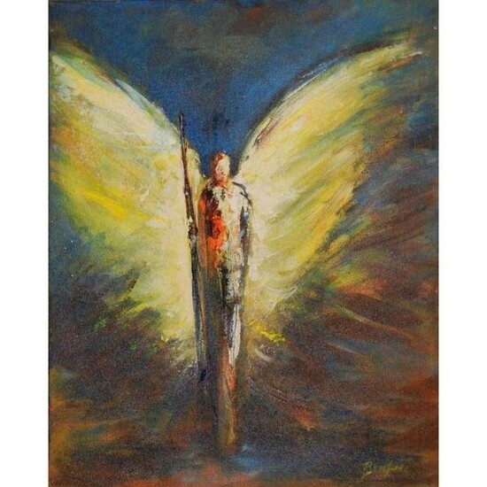 Abstract Vision of Angels Painting