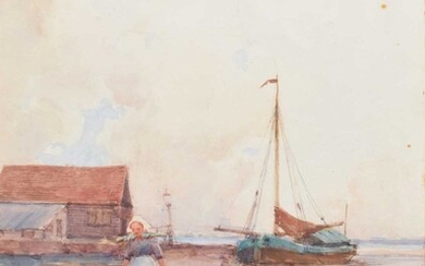 Adam Edwin Proctor R.I., R.B.A. (British 1864-1913) "A Holland Dyke"