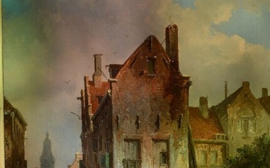 Adrianus Eversen (1818-1897) - Stadsgezicht