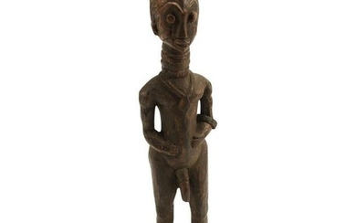African Carved Wood Male Figure.
