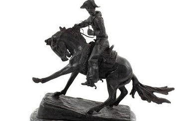 After Frederic Remington 'The Cowboy' Cast Sculpture