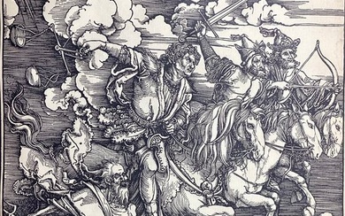 Albrecht Dürer (1471-1528), inc. anonimo - I quattro cavalieri dell'Apocalisse
