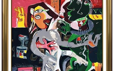 Alexandra Nechita Large Serigraph On Canvas Signed Summer Europe Petite Picasso