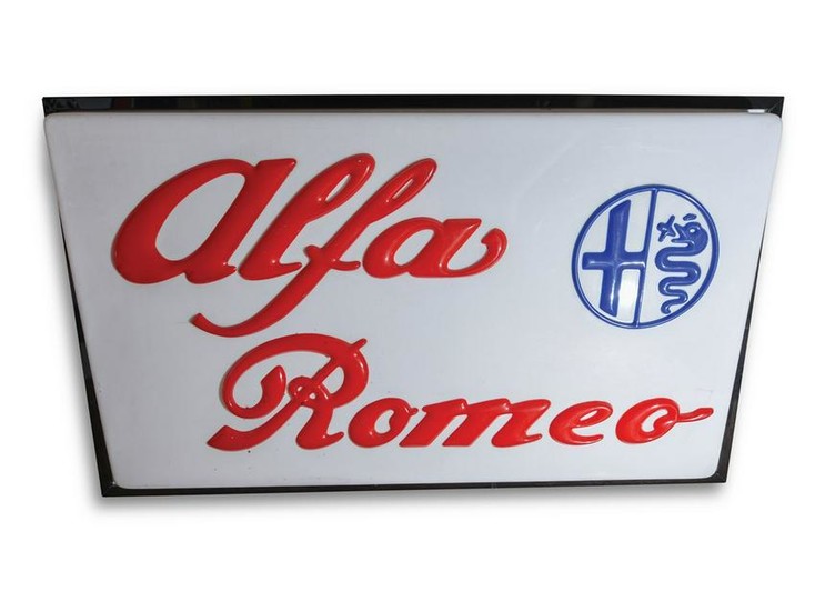 Alfa Romeo Large Lighted Sign