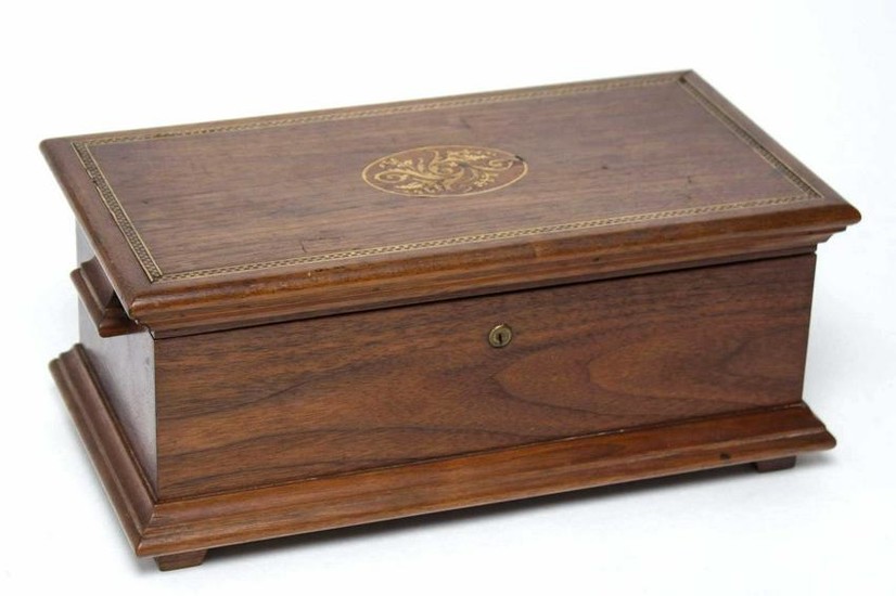 American Marquetry Inlaid Jewelry Box