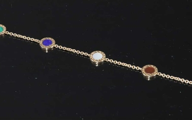 An 18ct rose gold Bulgari bracelet