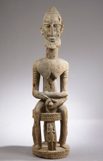 Ancestor figure - Hardwood - Hogon - Dogon - Mali - 125 cm
