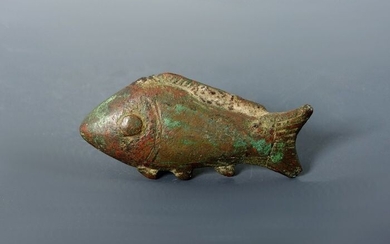 Ancient Egyptian Bronze Fish RARE - 60mm length - (1)